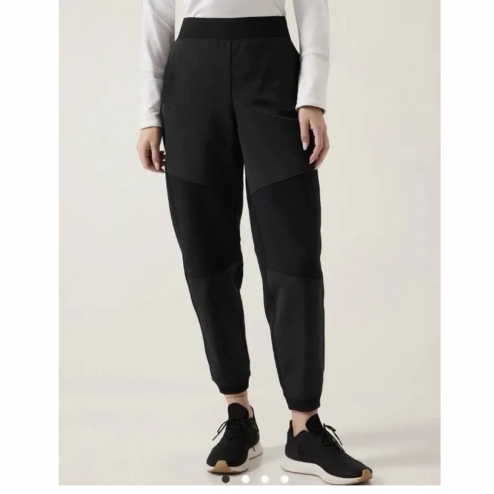 Athleta Womens Black Hybrid Joggers Size L